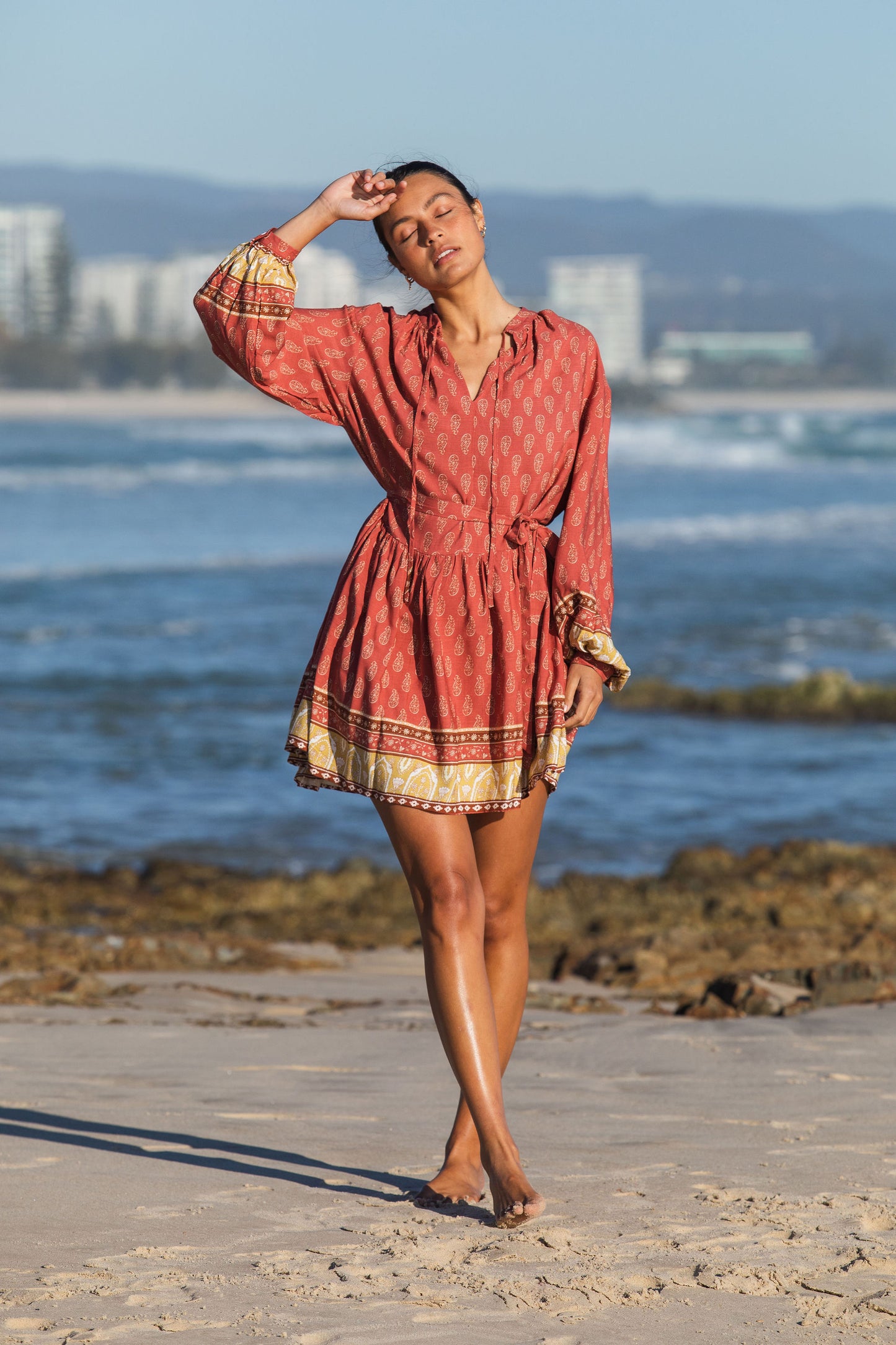 Dahlia chintz smock