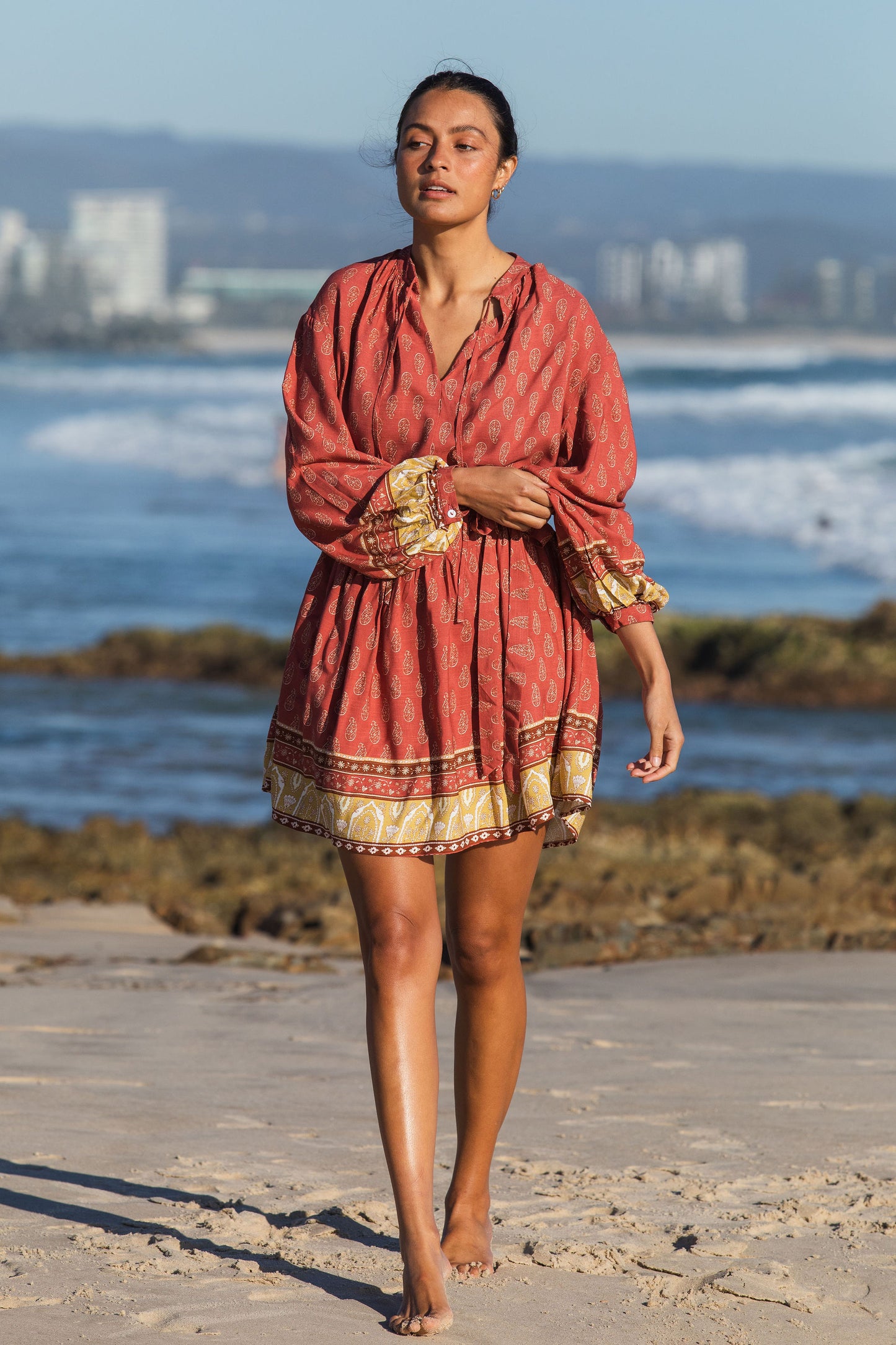 Dahlia chintz smock
