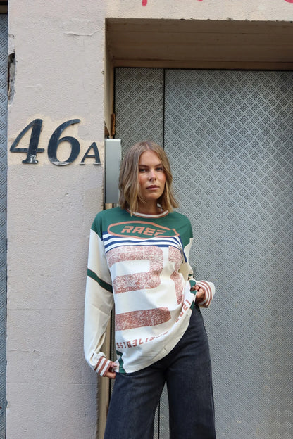 Asha LS Tee - Chalk Mutli