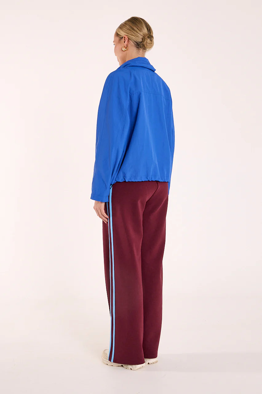 Noah Wide Pant - Plum Blue Stripe