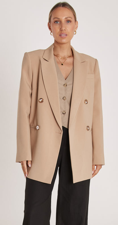 HAYLEY BLAZER - CAMEL