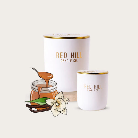 Vanilla & Caramel candle -large