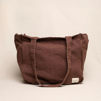 Everyday Pocket Tote - Chocolate brown