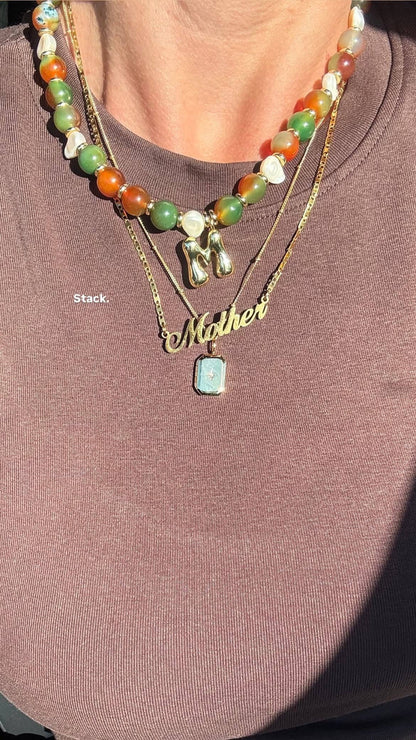 Mother Necklace 18k Gold Plated