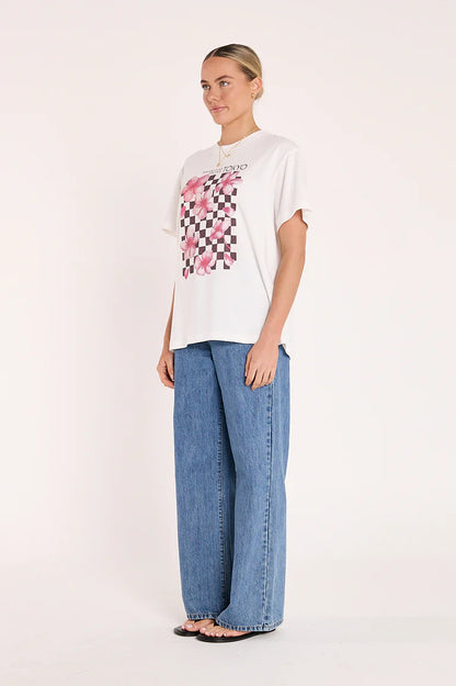 Blossom Graphic Tee - White