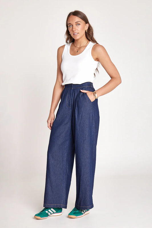 ARLO DENIM PANT - DARK BLUE