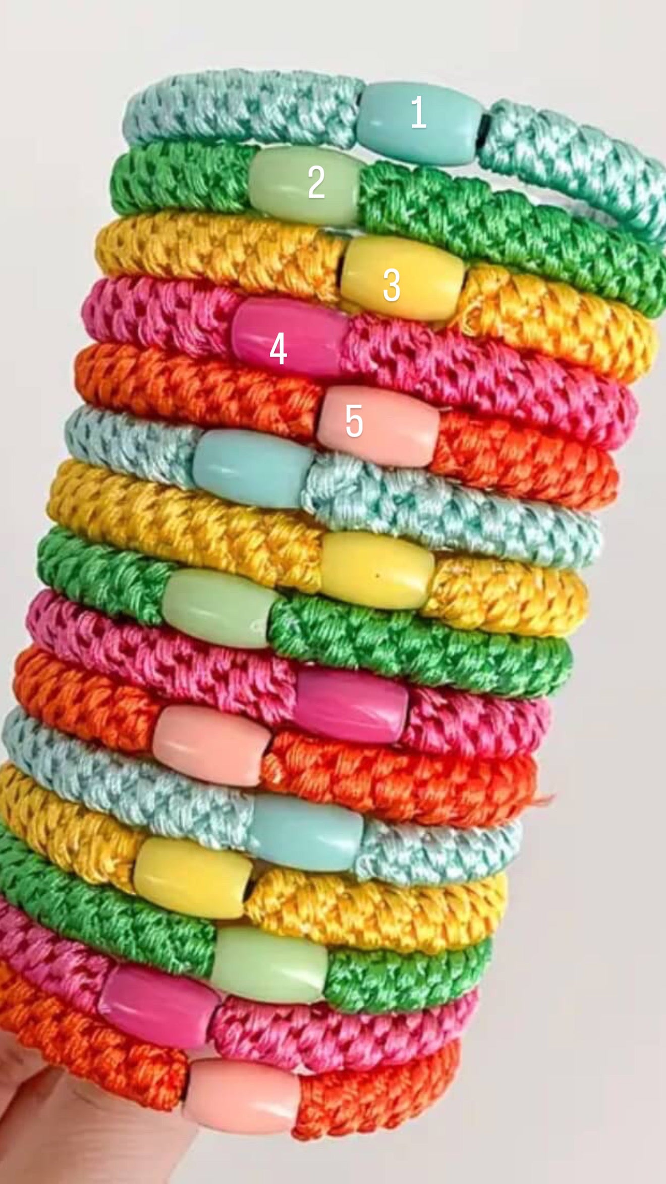 Hair Ties- Rainbow