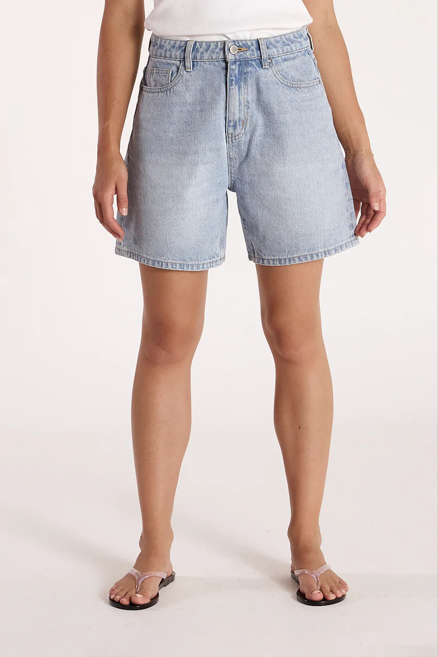 GRACE DENIM SHORT - CAPRI BLUE