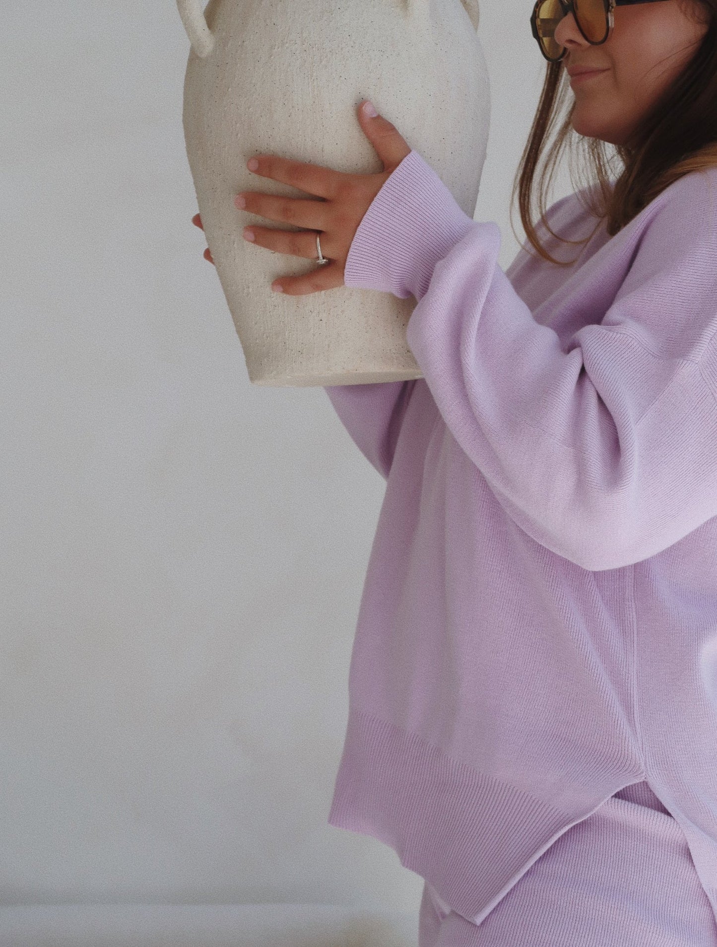 Luna Knit Sweater - Lilac