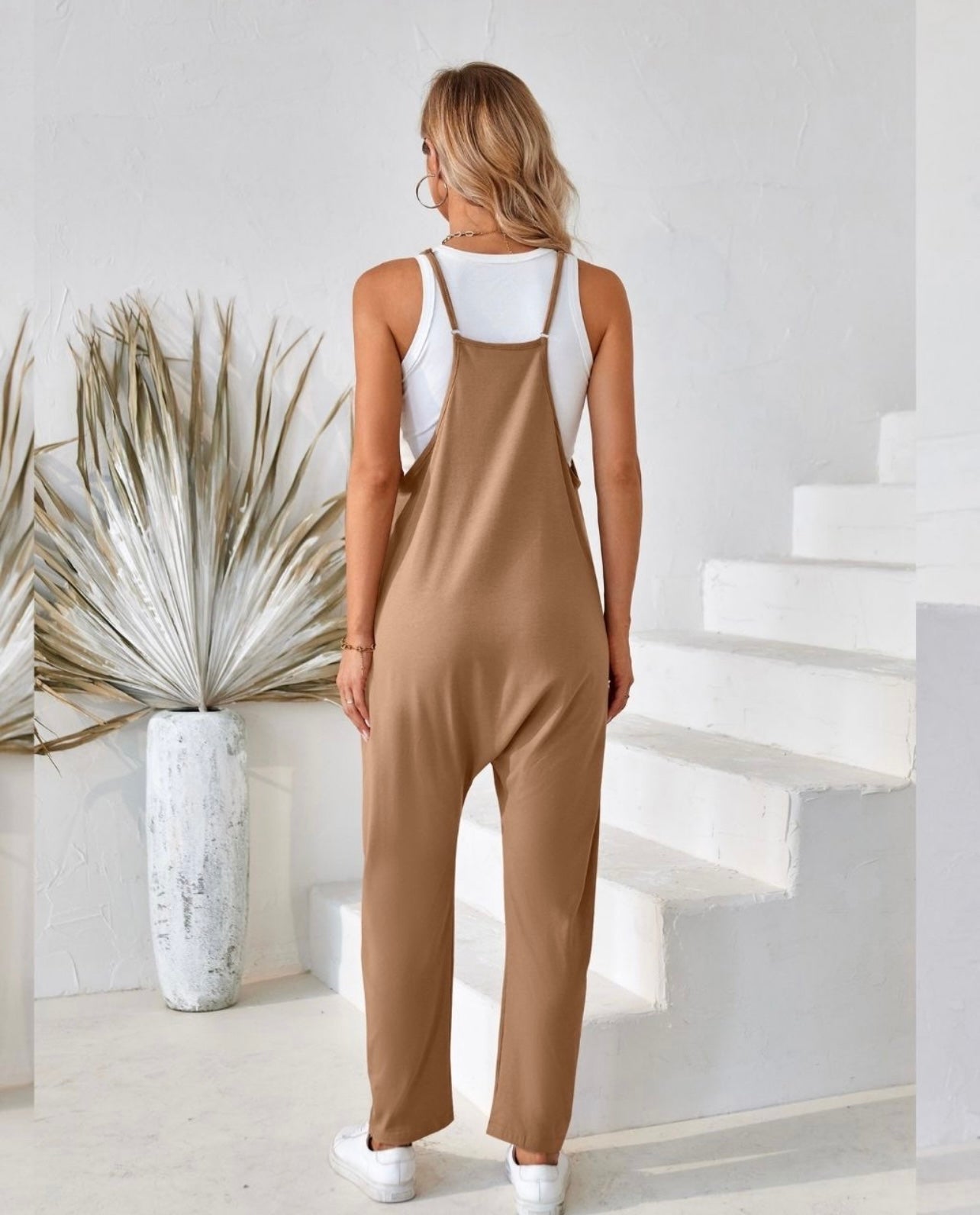 The Anna Jumpsuit- Beige