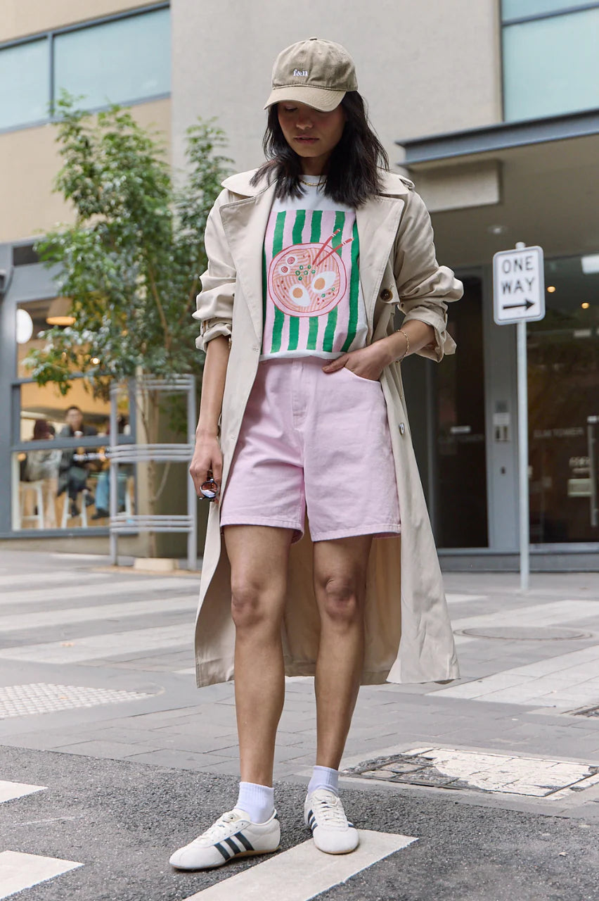 Grace Denim Short - Pink