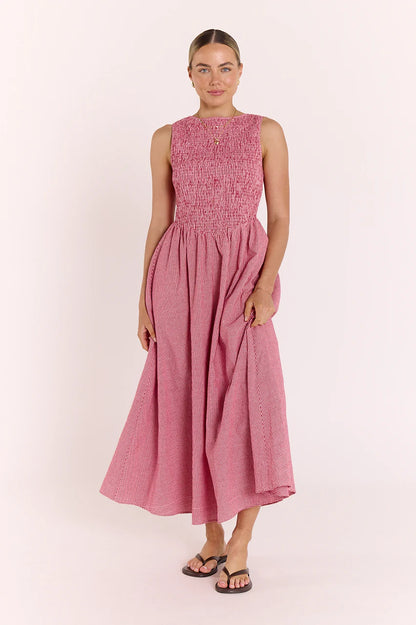 Lottie Dress - Red Gingham