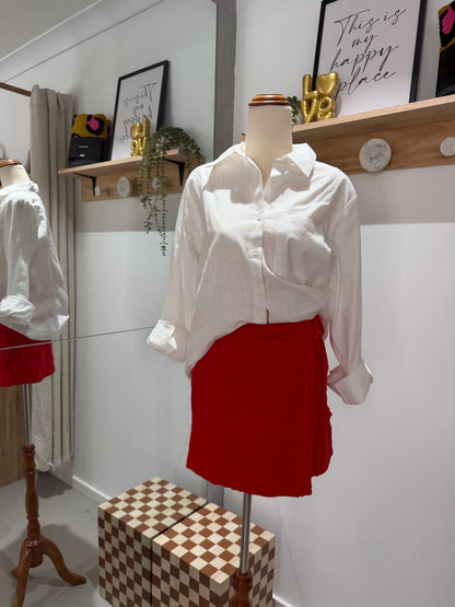 By Frankie Wrap Skirt - Melon