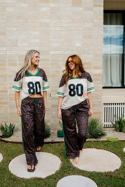 LE LEOPARD 80S MESH V NECK