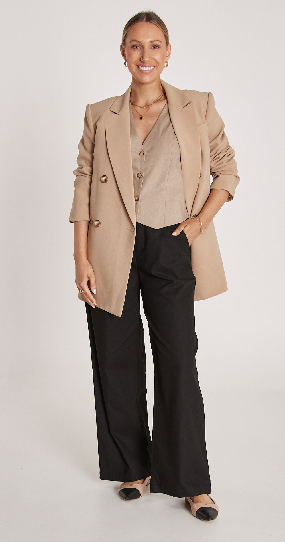 HAYLEY BLAZER - CAMEL