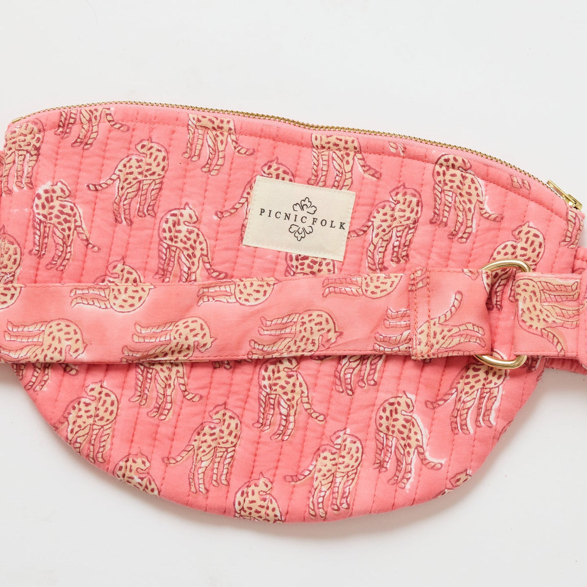 Cross Body Bag - Cheetah Pink
