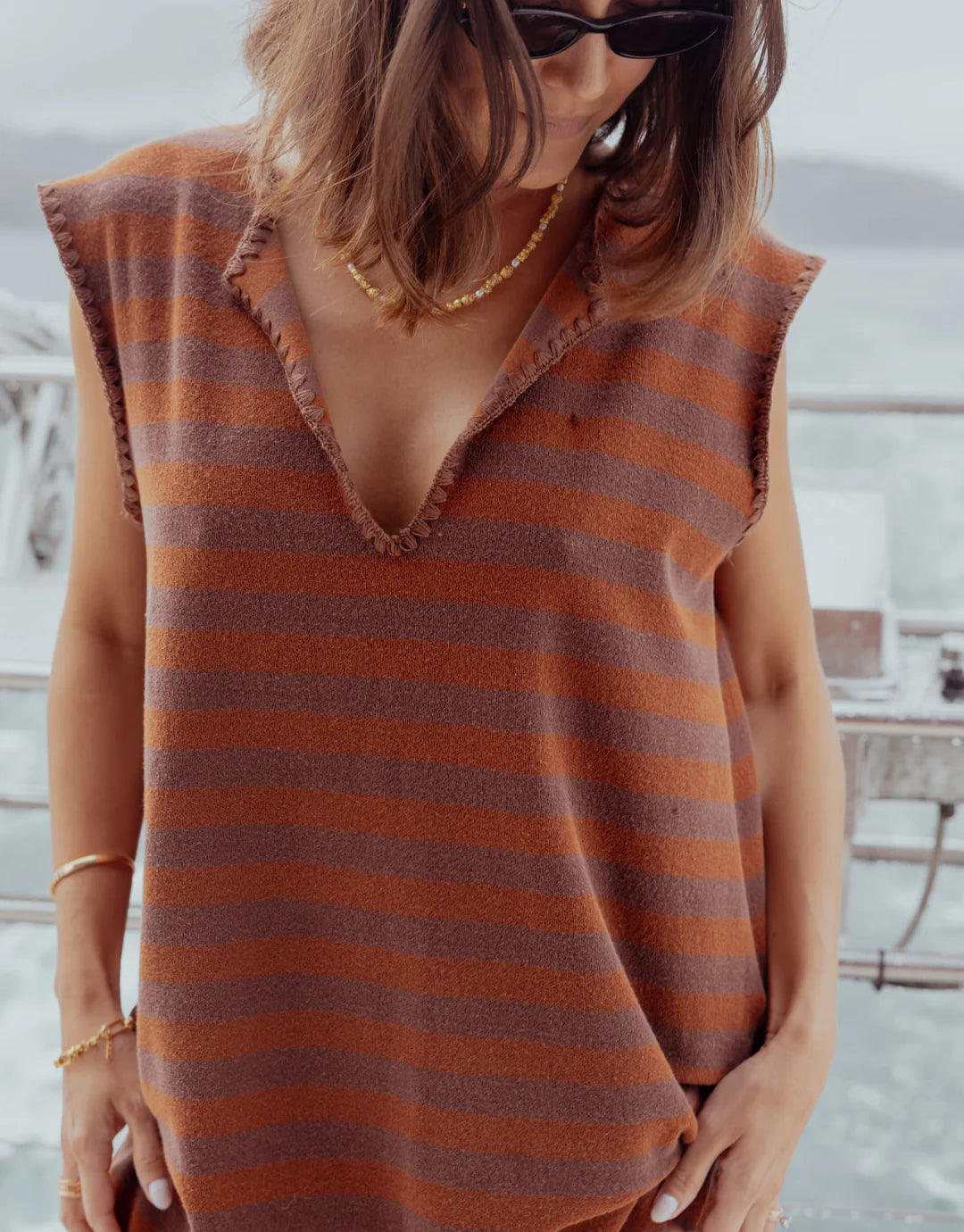 Suki Dress / Cappuccino Stripe