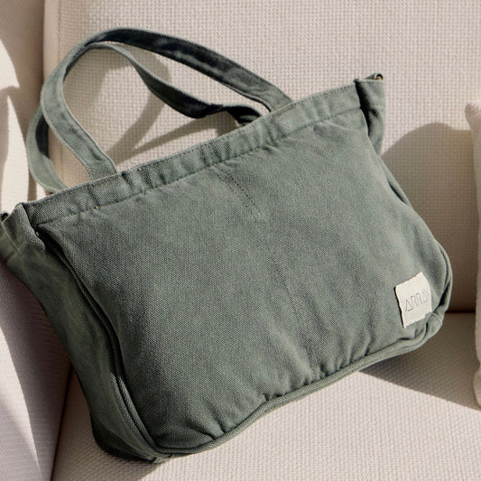Mini Pocket Tote - Forest