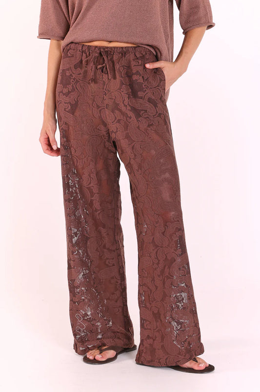 Valerie Pant - Cocoa Lace