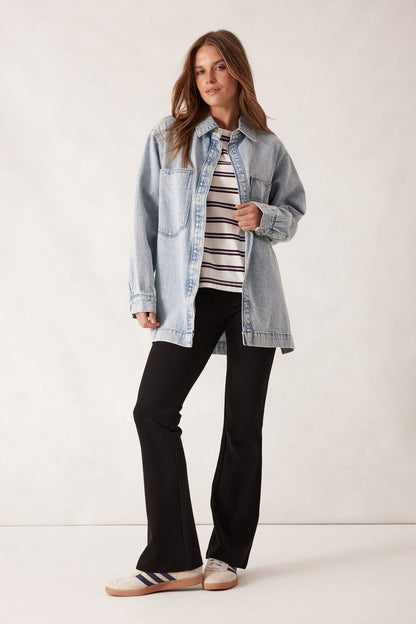 Goldie Longline Denim Shacket