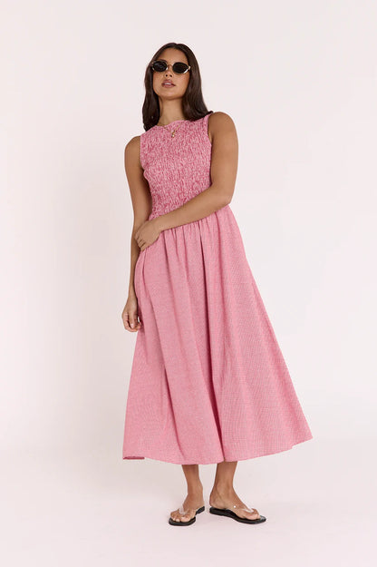 Lottie Dress - Red Gingham