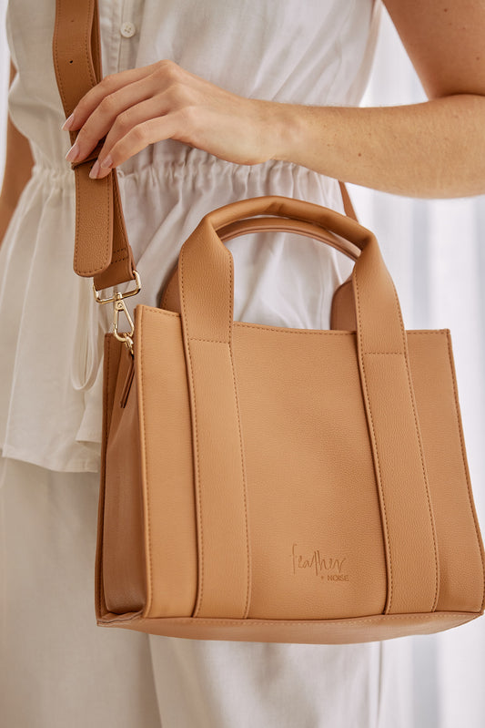 LYLA MINI TOTE BAG - LIGHT TAN