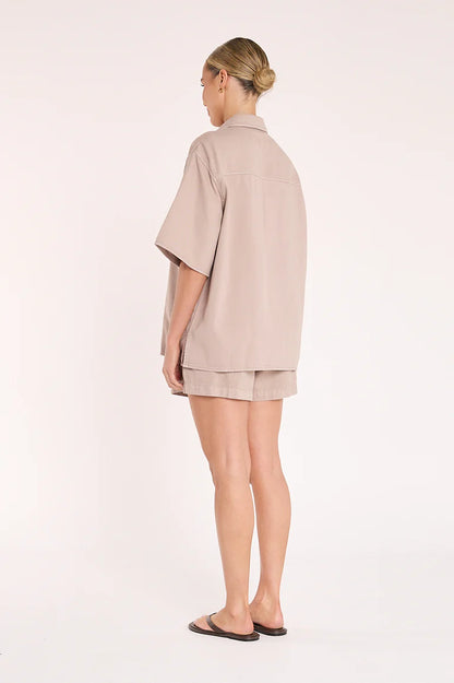 Arlo Denim Shirt - Mocha