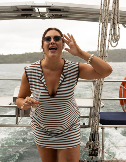 Suki Dress / Blue Stripe