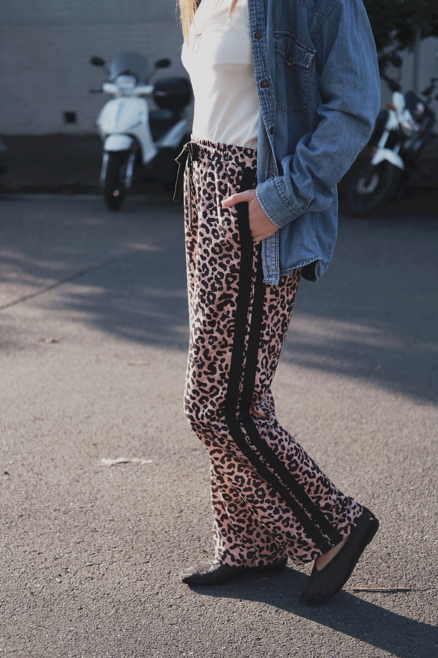 Adeline Pant- neutral leopard