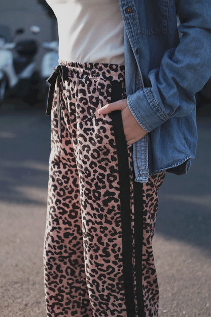 Adeline Pant- neutral leopard
