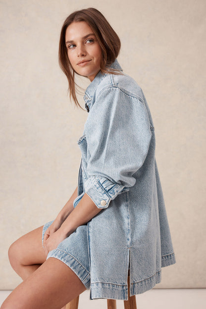 Goldie Longline Denim Shacket
