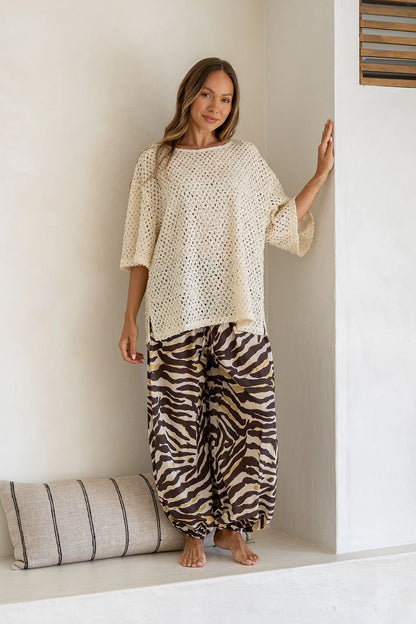 SHELL LUXE TEE - PEARL SEQUINE