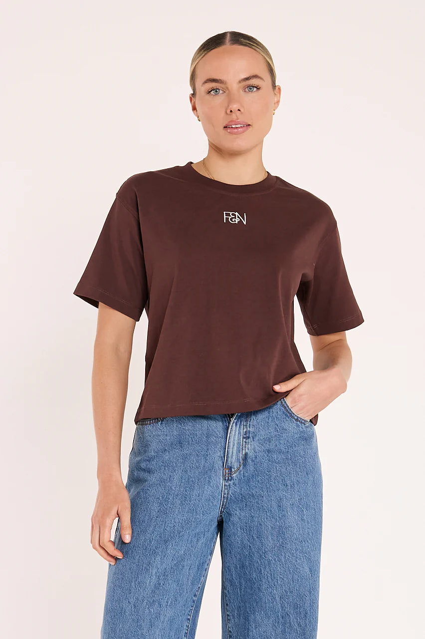 F&N Signature Tee - Chocolate