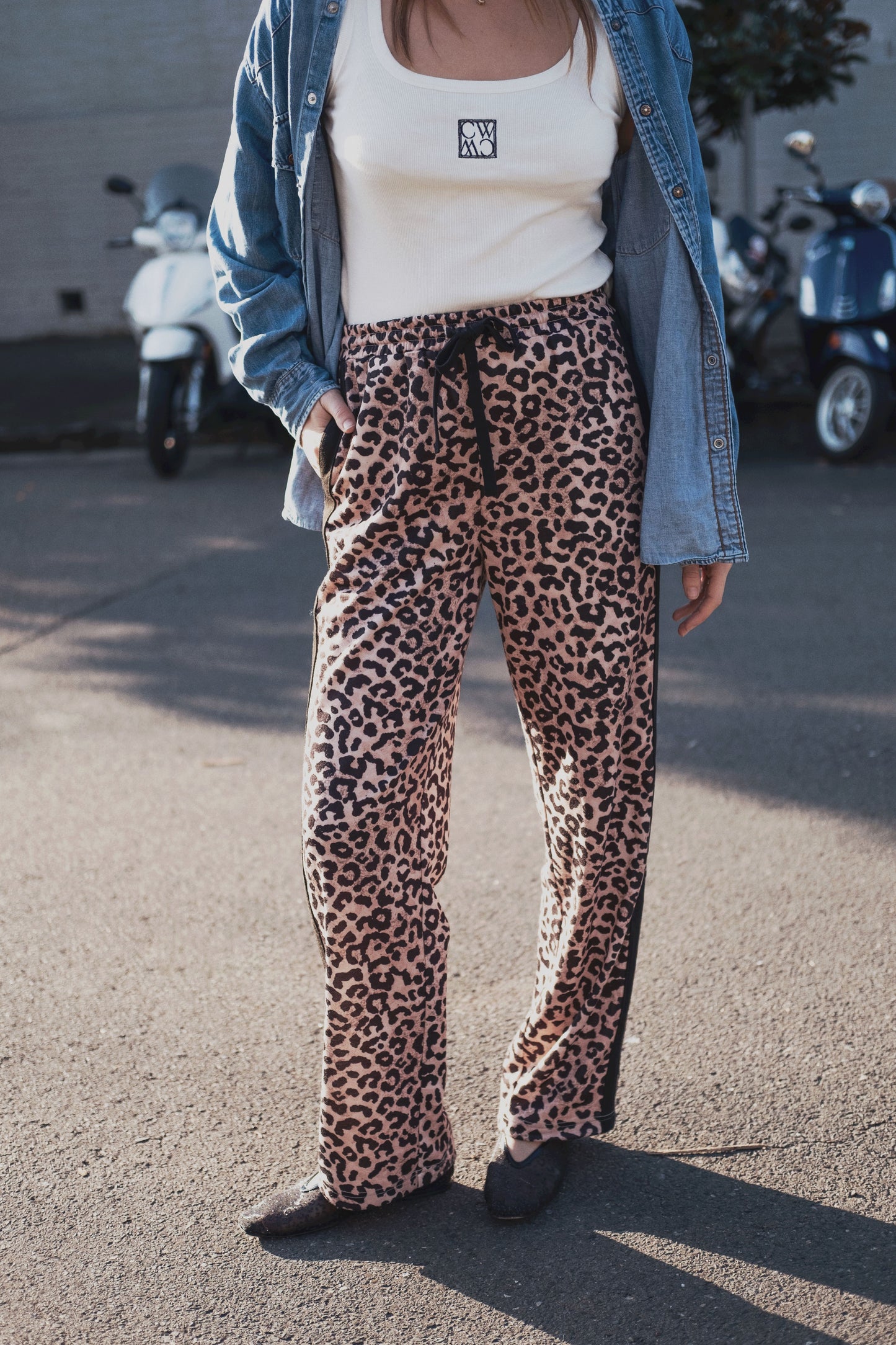 Adeline Pant- neutral leopard