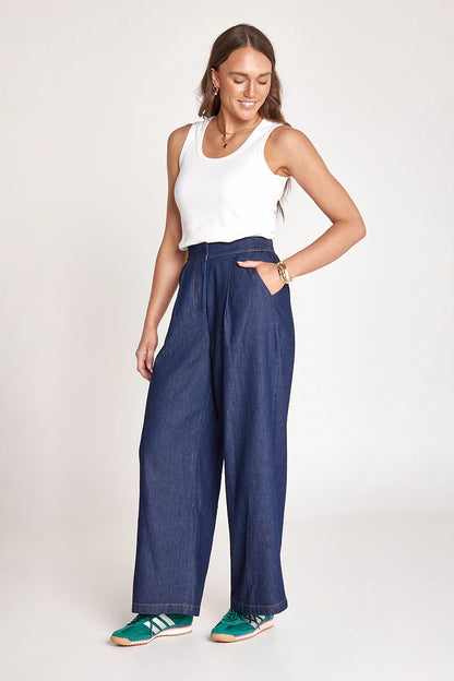 ARLO DENIM PANT - DARK BLUE