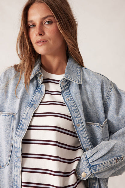 Goldie Longline Denim Shacket