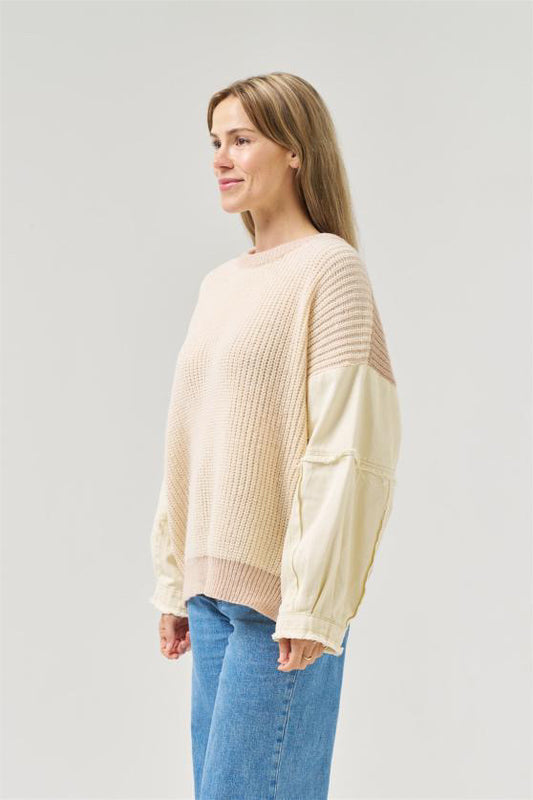 Valery knit jumper cream beige