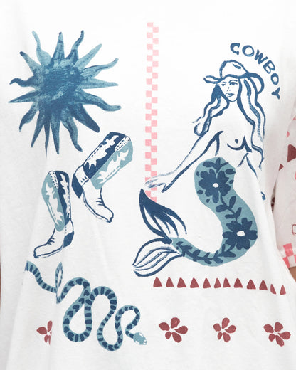 Cowboy Mermaid tee
