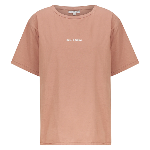 MARLIE TEE - COFFEE ROSE