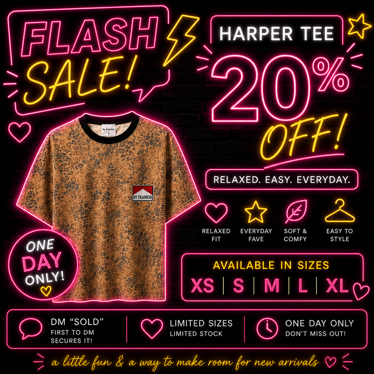Harper Washed Leopard Tee