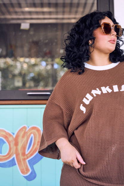 Sunkissed Chocolate Knit Shorts