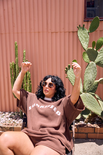 Sunkissed Chocolate Knit Shorts