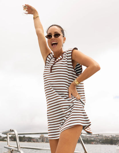 Suki Dress / Blue Stripe