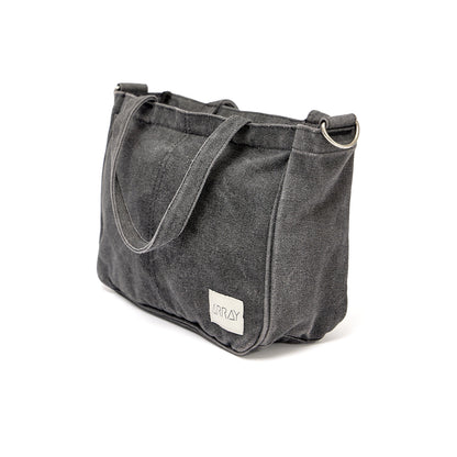 Mini Pocket Tote - WASHED BLACK