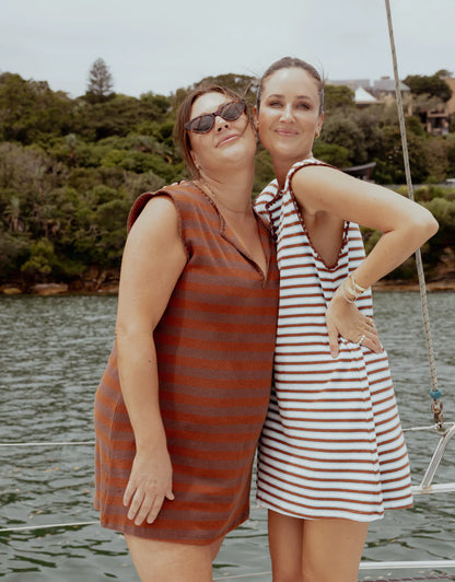 Suki Dress / Cappuccino Stripe