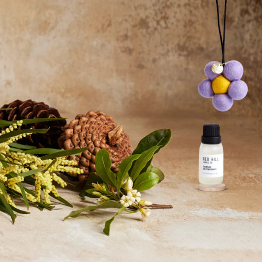 Persian Lime & Lemongrass Felt flower air freshener