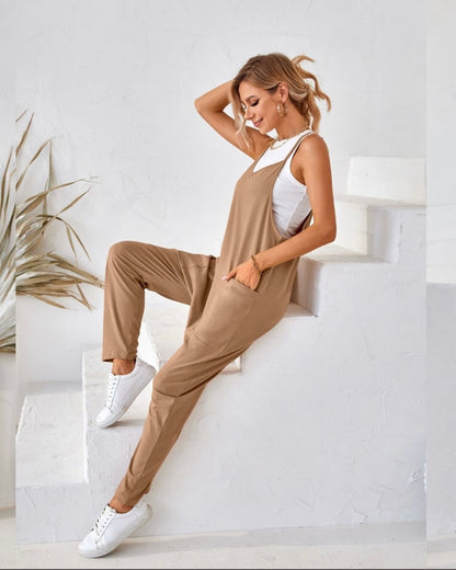 The Anna Jumpsuit- Beige