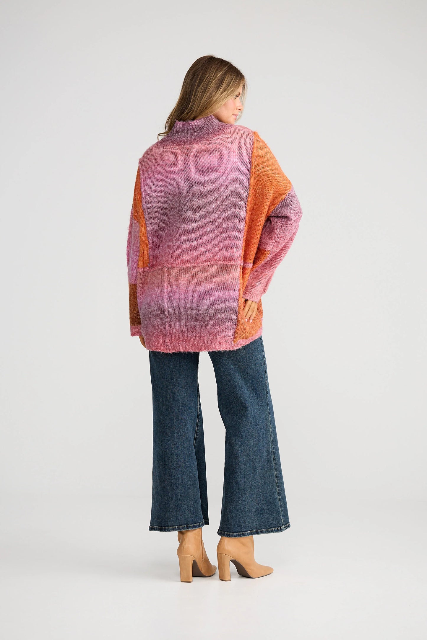 Eclipse Knit-Pink W Orange