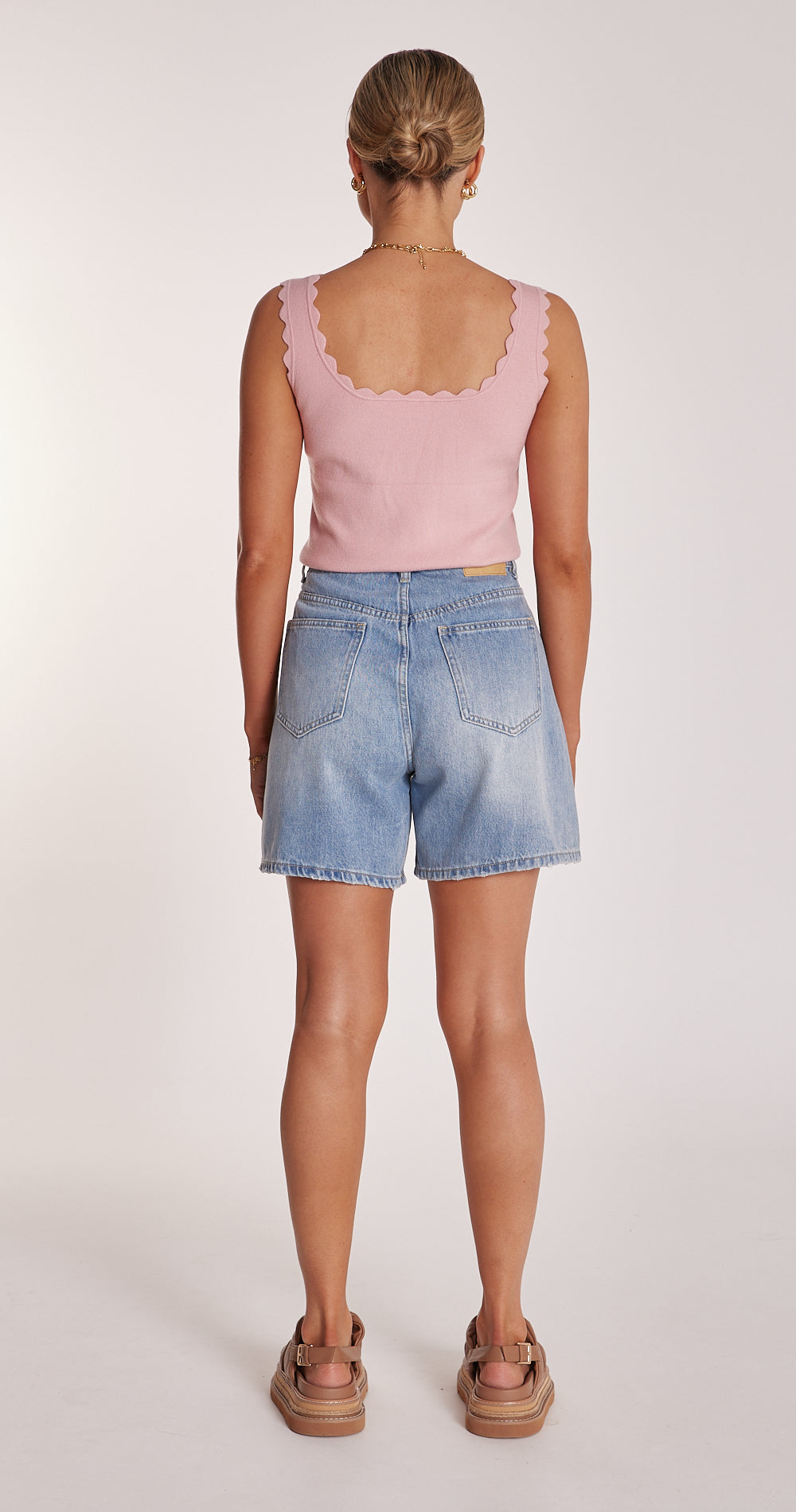 GRACE DENIM SHORT - CAPRI BLUE