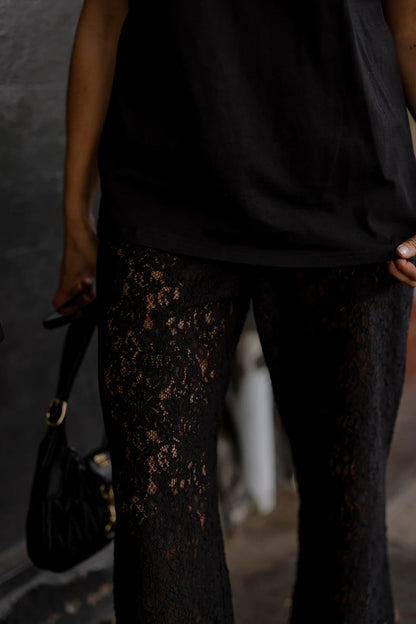 Shiloh Lace Pant - Black